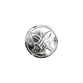 Knoflík AČR se znakem 14mm STŘÍBRNÝ