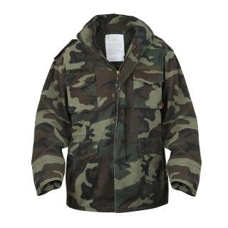 Bunda US M65 VINTAGE WOODLAND vel. L