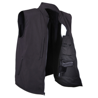 Vesta CONCEALED CARRY softshell ČERNÁ vel. 4XL