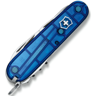 Nůž kapesní CLIMBER 91mm MODRÝ transparentní