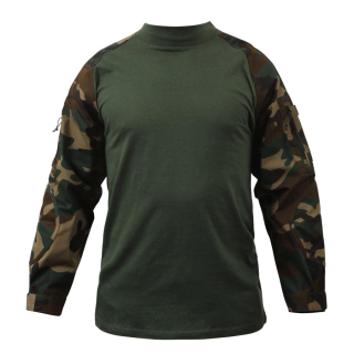 Košile COMBAT taktická WOODLAND vel. S