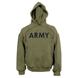 Mikina s kapucí US ARMY ZELENÁ vel. L