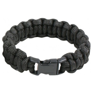 Náramek SURVIVAL PARACORD ČERNÝ vel. 9