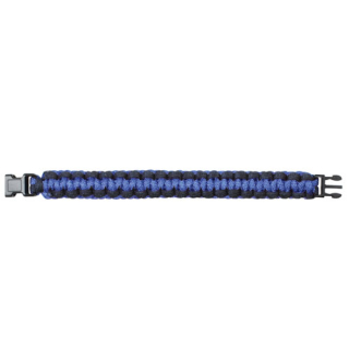 Náramek SURVIVAL PARACORD MODRO-ČERNÝ vel. 8