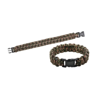 Náramek SURVIVAL PARACORD WOODLAND vel. 9