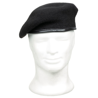 Baret BW vlněný ČERNÝ vel. 60