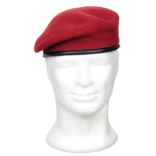 Baret COMMANDO korálově ČERVENÝ vel. 59