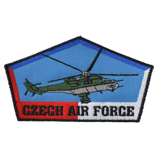 Nášivka CZECH AIR FORCE s vrtulníkem MI-24V - BAREVNÁ