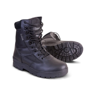 Boty vysoké PATROL kůže/nylon ČERNÉ vel. UK 3