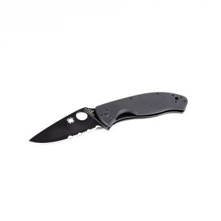 Nůž zavírací SPYDERCO TENACIOUS kombi ČERNÝ