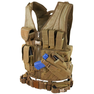 Vesta taktická CROSSDRAW - COYOTE BROWN vel. M-L