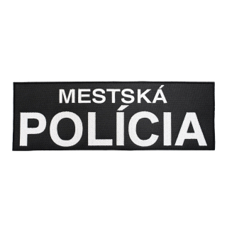 Nášivka MESTSKÁ POLÍCIA velká velcro ČERNÁ