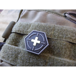 Nášivka MEDIC RED CROSS plastová velcro GLOW IN THE DARK