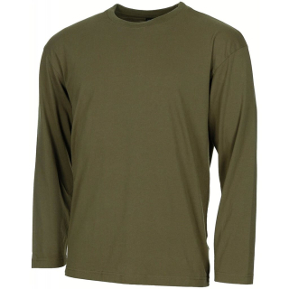 Triko dlouhý rukáv bavlněné ZELENÉ vel. 3XL