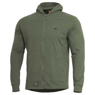 Mikina AGIS s kapucí ZELENÁ vel. 3XL