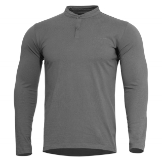 Triko ROMEO HENLEY 2.0 dlouhý rukáv ŠEDÉ - WOLF GREY vel. S
