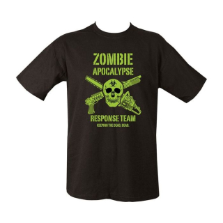 Triko ZOMBIE APOKALYPSE potisk ČERNÉ vel. XXL