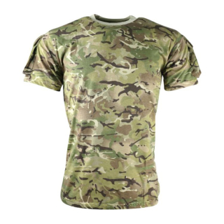 Triko TACTICAL VELCRO krátký rukáv BTP vel. XXL