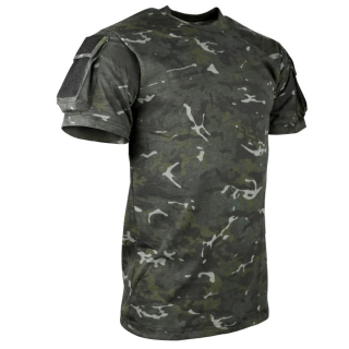 Triko TACTICAL VELCRO krátký rukáv BTP BLACK vel. L