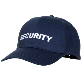 Čepice baseball výšivka SECURITY uni velikost MODRÁ