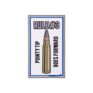 Nášivka RULE#3 velcro plastová