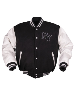 Bunda NY baseball ČERNO/BÍLÁ vel. M