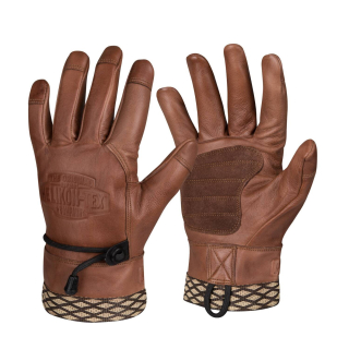 Rukavice WOODCRAFTER kožené HNĚDÉ vel. XL