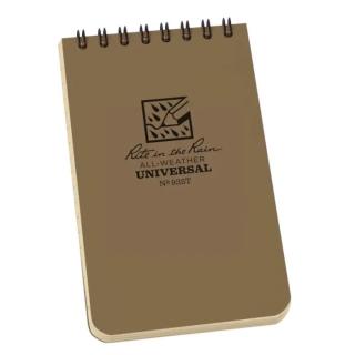 Blok voděodolný TOP-SPIRAL 3x5" notebook malý DESERT