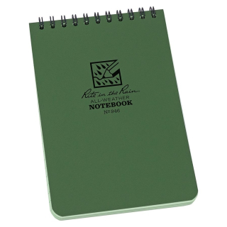 Blok voděodolný spirálový Notebook TOP-SPIRAL 4x6" ZELENÝ