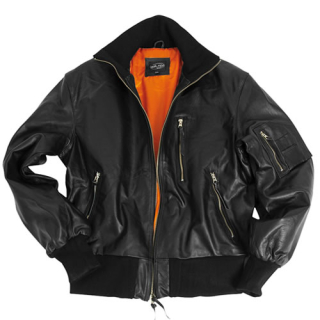 Bunda kožená BW AVIATOR ČERNÁ vel. 56