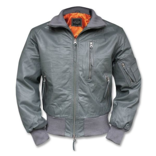 Bunda kožená BW AVIATOR ŠEDÁ vel. 52