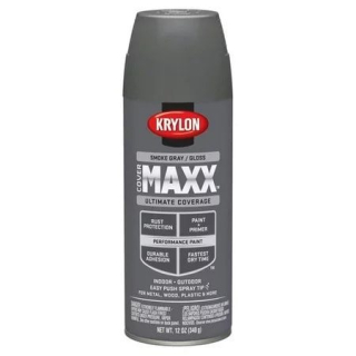 Barva KRYLON COVERMAXX® krycí maskovací ve spreji ŠEDÁ LESKLÁ