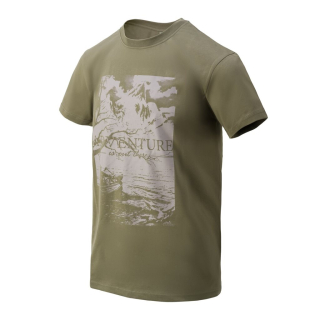 Triko ADVENTURE IS OUT THERE OLIVE GREEN vel. M