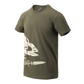 Triko skelet chameleona ZELENÉ vel. 3XL