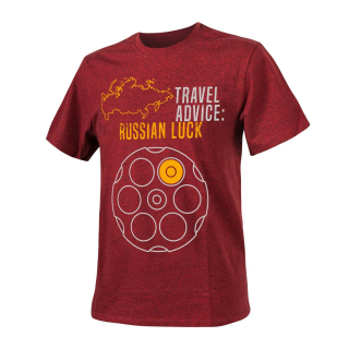 Triko RUSSIAN LUCK ČERVENÁ MELANŽ vel. M