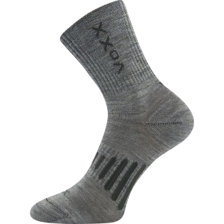 Ponožky Powrix merino vlna světle šedé vel. EU 35-38