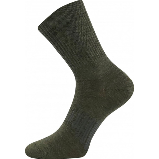 Ponožky Powrix merino vlna zelené vel. EU 39-42