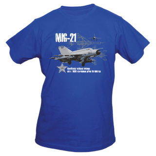 Triko EXC MIG-21 MODRÉ vel. M