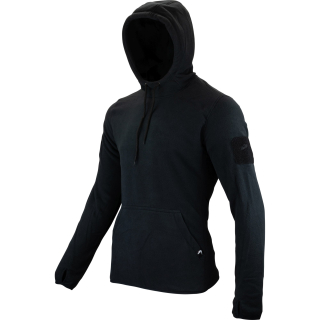 Mikina klokanka s kapucí FLEECE ČERNÁ