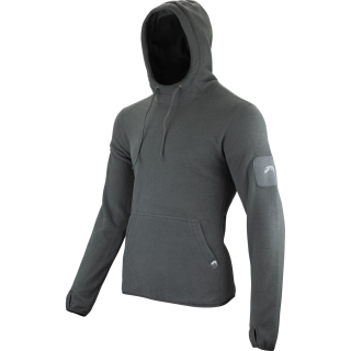 Mikina klokanka s kapucí FLEECE Titanium ŠEDÁ vel. L