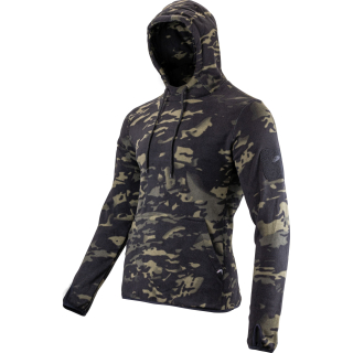 Mikina klokanka s kapucí FLEECE VCAM BLACK vel. M