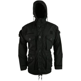 Bunda dlouhá SMOCK SAS-style ČERNÁ vel. L