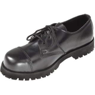Boty BOOTS & BRACES 3 dírkové kožené ČERNÉ vel. EU 42