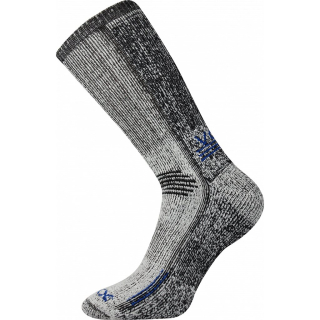 Ponožky ORBIT merino vlna, COOLMAX® ŠEDO/MODRÉ vel. EU 35-38