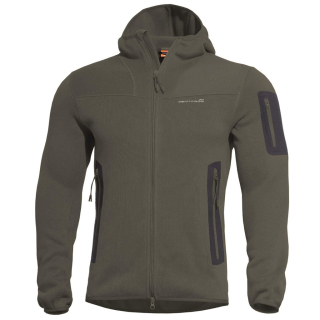 Mikina FLEECE s kapucí FALCON PRO POLARTEC® ZELENÁ RAL 7013