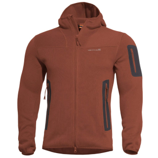 Mikina FLEECE s kapucí FALCON PRO POLARTEC® MAROON RED vel. L