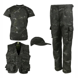 Komplet dětský EXPLORER BTP BLACK vel. 11-12