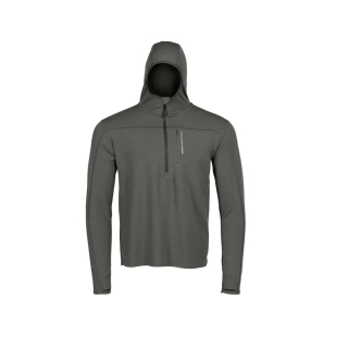 Mikina funkční se zipem LOCHSA MERINO SLATE ŠEDÁ vel. XXL