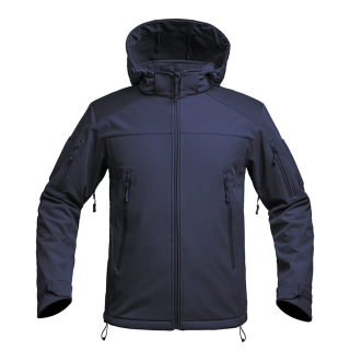 Bunda FIGHTER V2 softshell s kapucí MODRÁ vel. M