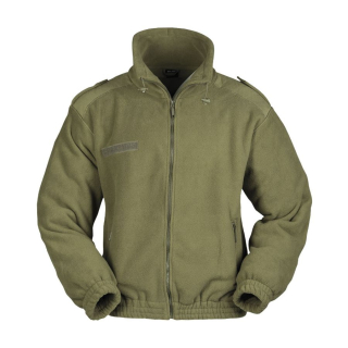 Bunda FLEECE francouzský typ ZELENÁ vel. 3XL